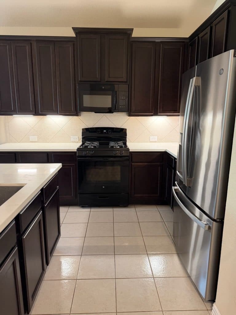Clean kitchen after a Mansion crew visit